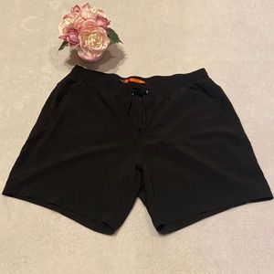 ZAKTI Size XXL Pull On Elastic Waist Black Shorts